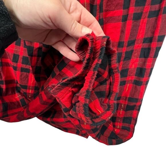 Victoria Secret Pajama Lounge Pants Red Plaid Black - small - Picture 9 of 11